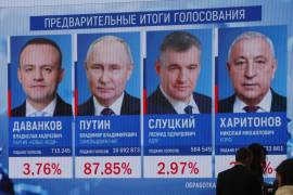 El presidente ruso, Vladímir Putin, seguirá en el Kremlin hasta 2030 tras lograr casi el 88 por ciento de los votos.