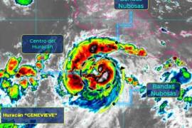 El huracán Genevieve se fortalece a tormenta de categoría 4
