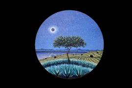 Unen el arte y la ciencia: Eclipse de sol inspira a artistas oaxaqueños