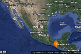 SMN informó de un sismo de magnitud 4.8, localizado a 144 kilómetros al suroeste de Mapastepec, Chiapas a una profundidad de 2 km, cerca de las 17:00 horas.