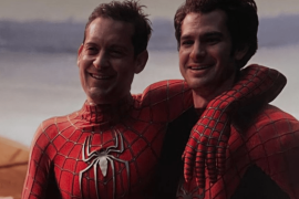 Maguire y Garfield, según lo comentado por este último, acudieron a un cine para ver la nueva película de Spider-Man. ESPECIAL