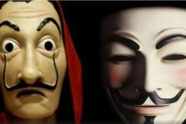 Adolescentes creen que Anonymous copió la máscara a 'La Casa de Papel'