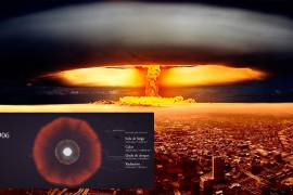 En una bomba de fisión, la bola de fuego arde 10 mil veces más caliente que la superficie del sol y es lo suficientemente caliente como para iniciar la reacción de fusión en una bomba de hidrógeno.