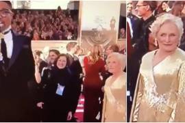 Ni te imaginas la cara de Glenn Close al ver a un actor portando un vestido en los premios Oscar