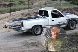 Rubén “N” fue capturado transportando troncos de alamillo en una camioneta Chevrolet pick-up GMC, en el ejido Mesa de las Tablas, Arteaga.
