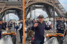 Un hombre colombiano migrante en Francia se volvió viral en redes sociales al compartir imágenes de su puesto de elotes asados