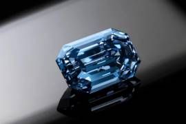 El “De Beers Cullinan Blue”, de 15.10 quilates, uno de los diamantes azules más valiosos que han llegado a una subasta. Sotheby’s