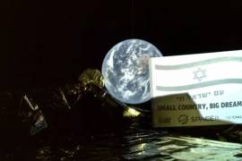 Primera sonda espacial israelí rumbo a la Luna envía 'selfie'