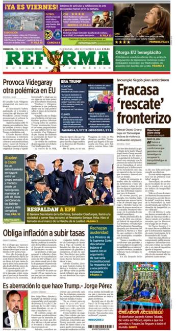 $!Titulares Prensa Nacional 10/02/2017