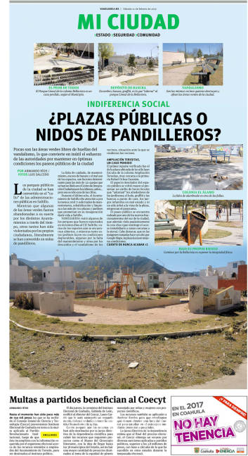 $!Anuncia Municipio de Saltillo rescate de plazas públicas
