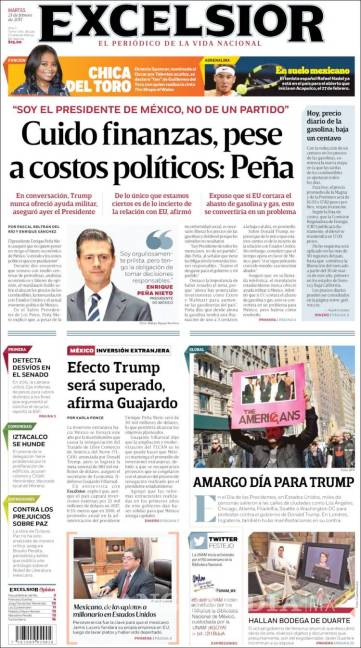 $!Titulares Prensa Nacional 21/02/2017