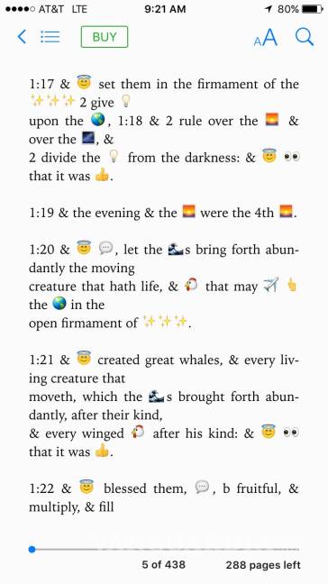 $!Para difundir la palabra de Dios, lanzan versión de la Biblia escrita con emojis