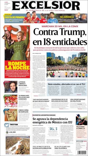 $!Titulares Prensa Nacional 13/02/2017