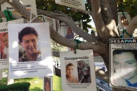La fotografía de Marta Granados fue colocada por sus familiares junto a los rostros de la desaparición forzada en Coahuila.