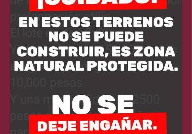 Quienes vendan los lotes incurren en delitos ambientales y pueden ser responsables de fraude, señaló el Gobierno Municipal. Quienes vendan los lotes incurren en delitos ambientales y pueden ser responsables de fraude, señaló el Gobierno Municipal.