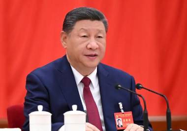 El presidente chino, Xi Jinping, habla durante la cuarta sesión plenaria del XX Comité Central del Partido Comunista de China (PCCh) en Beijing el 23 de octubre de 2025. El presidente chino, Xi Jinping, habla durante la cuarta sesión plenaria del XX Comité Central del Partido Comunista de China (PCCh) en Beijing el 23 de octubre de 2025.