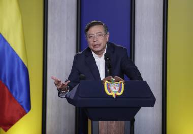 El Departamento del Tesoro de Estados Unidos impuso sanciones financieras al presidente de Colombia, Gustavo Petro, a quien el mandatario estadounidense, Donald Trump, acusó de ser un “líder del narcotráfico”. El Departamento del Tesoro de Estados Unidos impuso sanciones financieras al presidente de Colombia, Gustavo Petro, a quien el mandatario estadounidense, Donald Trump, acusó de ser un “líder del narcotráfico”.