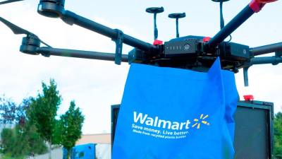 La cadena de supermercados más importantes de Estados Unidos, Walmart, ha implementado las entregas a domicilio con drones.