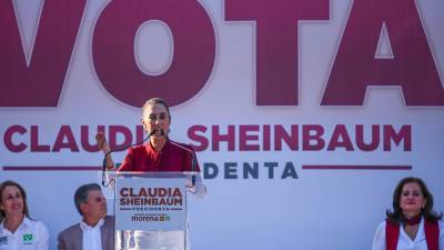 Claudia Sheinbaum, candidata a la presidencia de la República por la coalición “Sigamos Haciendo Historia” (Morena-PT-PVEM), denunció públicamente a la candidata del PAN en Guanajuato, por ‘delito electoral’.
