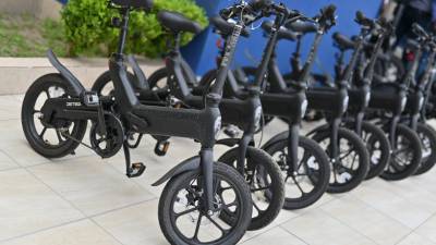 Las treinta bicicletas eléctricas las usara la Dirección de Seguridad Pública, para reforzar la vigilancia en la zona centro.