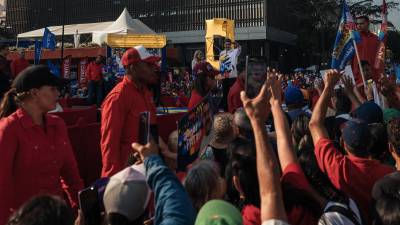 El presidente Nicolás Maduro se dirigió a sus seguidores en marzo luego de inscribirse como candidato para las elecciones presidenciales del 28 de julio.