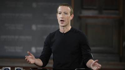 Mark Zuckerberg habla en la Universidad de Georgetown, el 17 de octubre de 2019, en Washington.