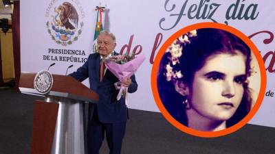 Cuando el tema Amor Eterno estaba por llegar a su final, las cámaras captaron a AMLO al borde del llanto al recordar a su madre Manuela Obrador.