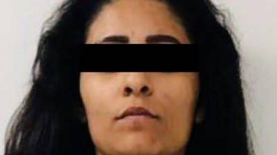 La mujer fue detenida tras un cateo a una vivienda en el municipio de Guadalupe, Nuevo León tras labores de investigación del caso de cuerpos hallados en un predio en Pesquería