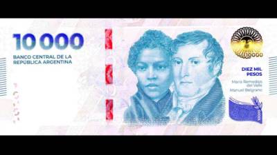 Argentina lanza billete de 10 mil pesos (equivalentes a 10 dólares) que podrían traer un cambio positivo a la situación económica actual en el país.