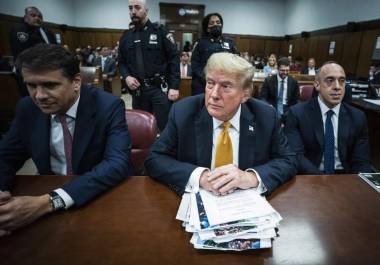 La presentación repite varios argumentos que Trump presentó durante y después del juicio de 2024. La presentación repite varios argumentos que Trump presentó durante y después del juicio de 2024.