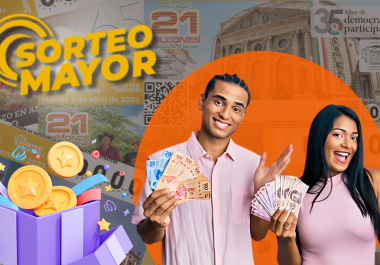 Los participantes pueden adquirir cachitos por 30 pesos cada uno y optar a premios de la Lotería Nacional que van desde 350 mil hasta 21 millones de pesos