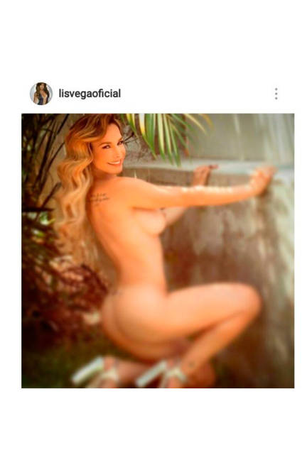 $!Lis Vega sube foto desnuda a Instagram, la borra pero sus fans la comparten