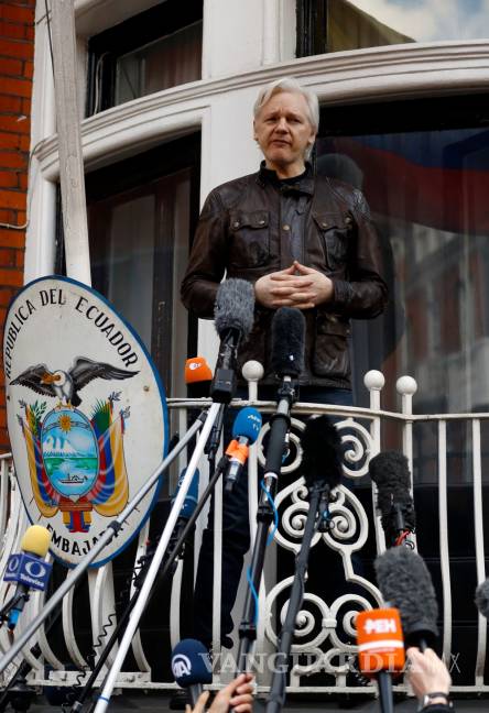 $!Julian Assange, cinco años refugiado en la embajada de Ecuador en Londres