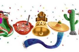Con motivos muy mexicanos, el doodle de Google celebra a México.