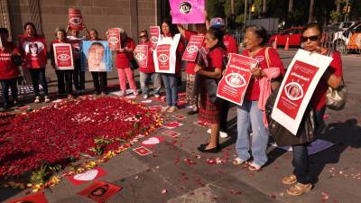 Las mujeres denunciaron la indiferencia del gobernador Samuel García ante los casos de desapariciones que siguen incrementándose en el estado/FOTO: CORTESÍA