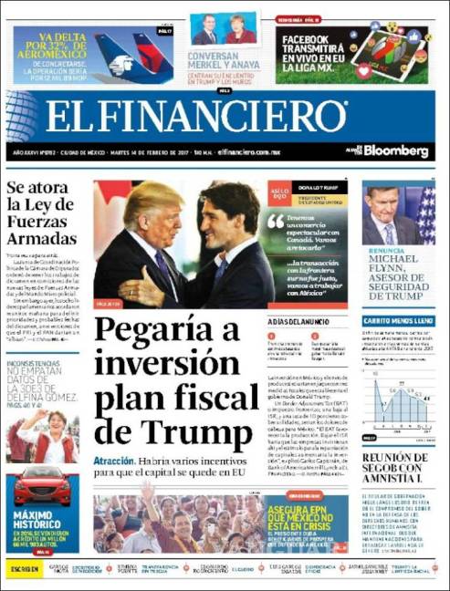 $!Titulares Prensa Nacional 14/02/2017