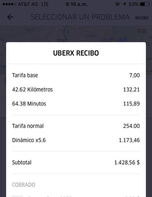 $!Usuarios furiosos con Uber, tras aumento en tarifa dinámica debido al Hoy No Circula