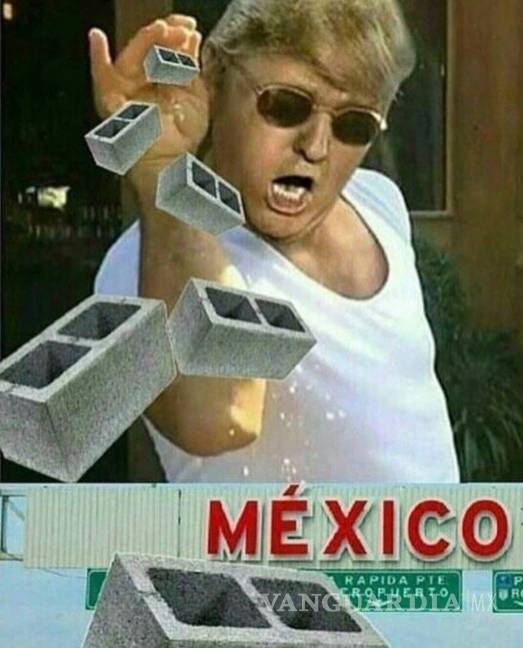 $!Trump hace oficial la construcción del muro y los usuarios... construyen memes