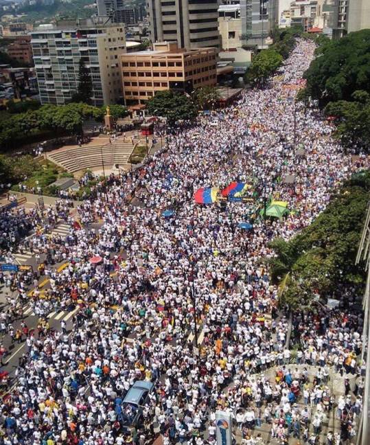 $!Fotos de la impresionante marcha en Caracas contra Maduro