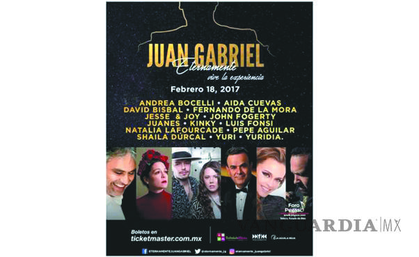 $!Dan a conocer cartel para homenaje a Juan Gabriel