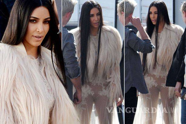 $!Kim Kardashian debutará en cine... con un vestido transparente y sin ropa interior