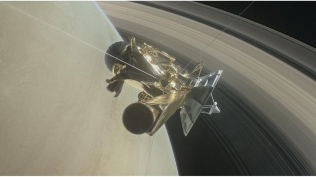 $!La sonda Cassini se aproxima a la atmósfera de Saturno
