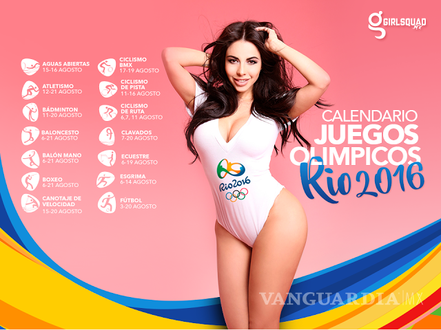$!El sexy calendario olímpico de Jimena Sánchez