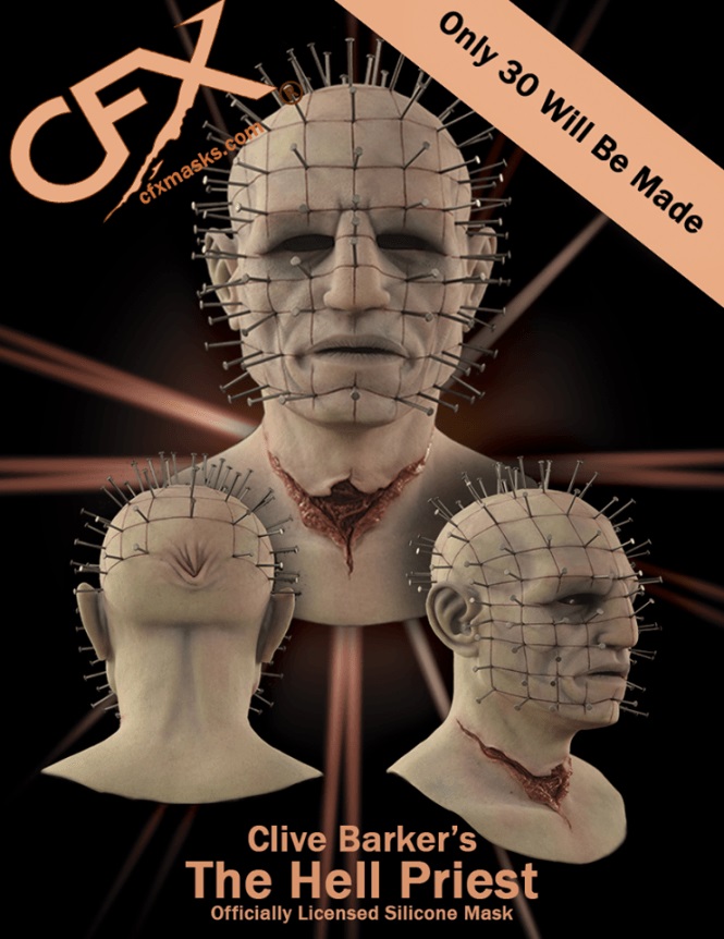 $!Clive Barker diseña una nueva máscara de Pinhead para fanáticos
