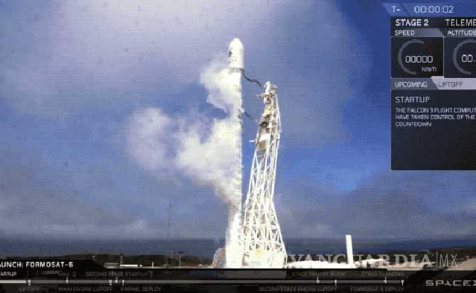 $!SpaceX logra otro despegue y aterrizaje del cohete Falcon 9