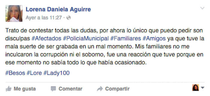 $!#Lady100Pesos ofrece disculpas en Facebook, ya tiene patrocinadores