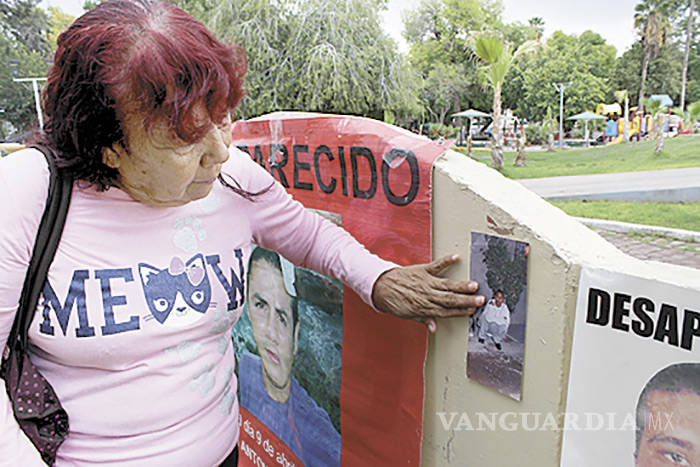 $!‘No quiero irme sin saber de él’: madre de desaparecido en Coahuila