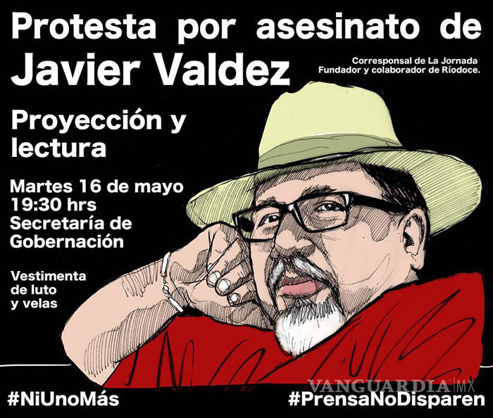 $!Protestan medios por asesinato de Javier Valdez