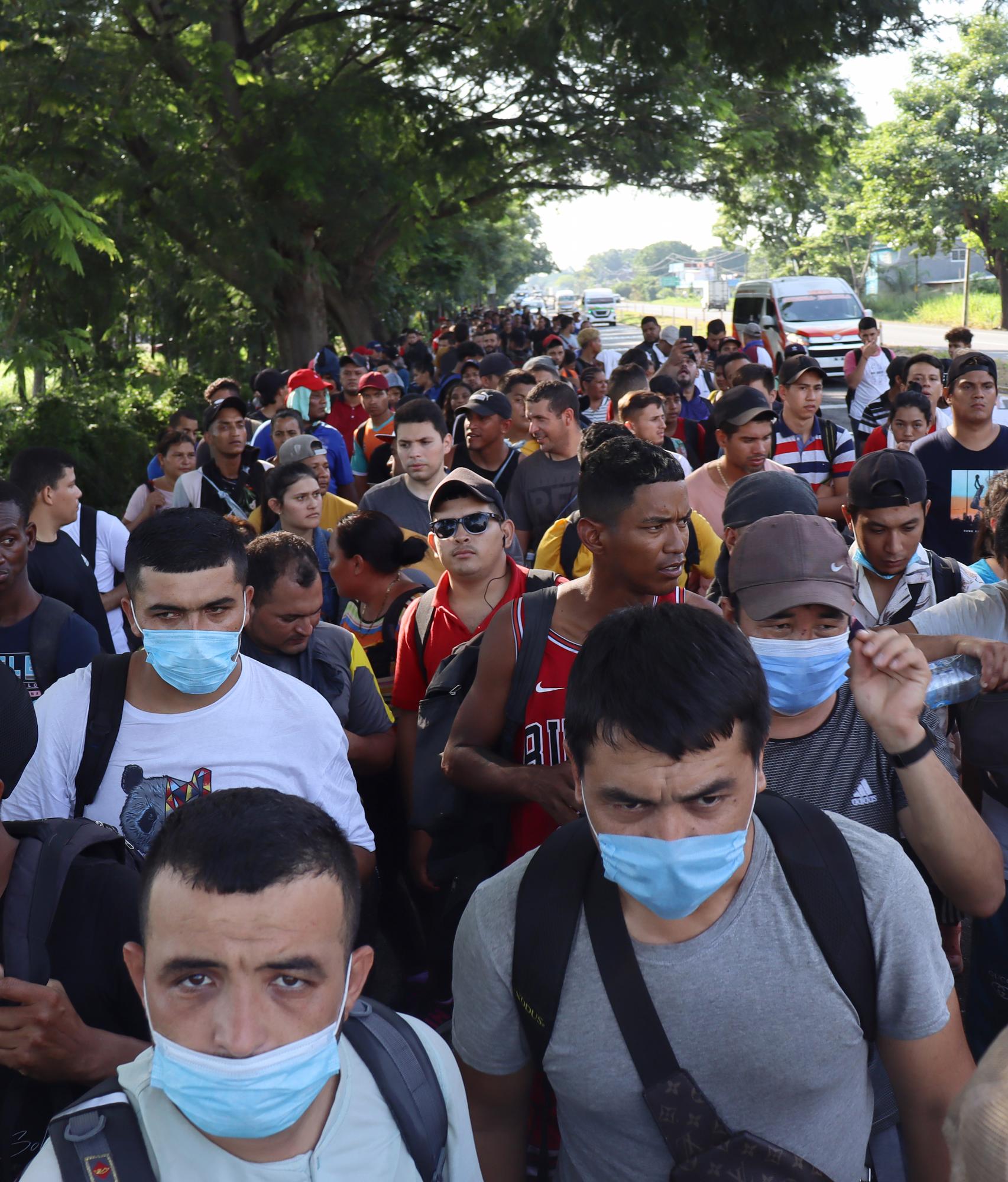 Avanza Por Chiapas Nueva Caravana De Migrantes Lado Mx