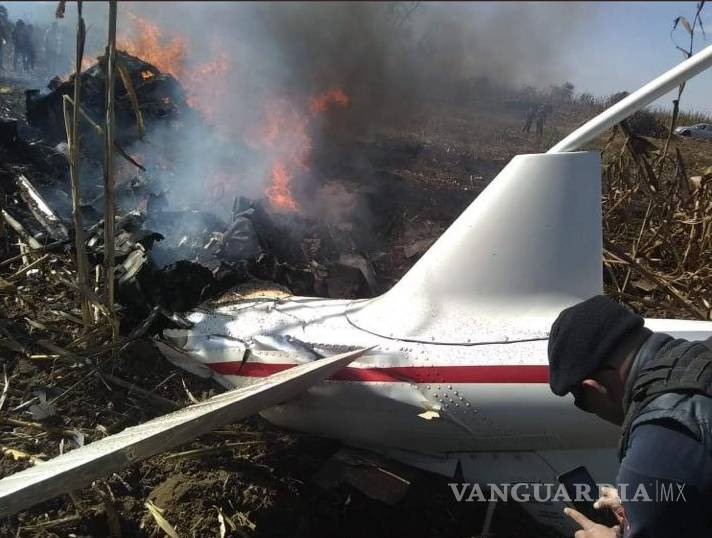$!No se encontraron explosivos dentro de la aeronave siniestrada en Puebla: Alfonso Durazo